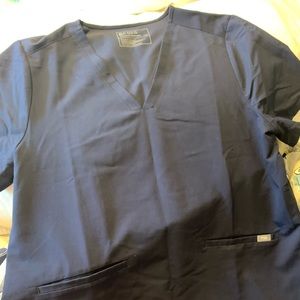 Figs Casma scrub top in navy XXL